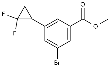 methyl 3-bromo-5-(2,2-difluorocyclopropyl)benzoate Struktur