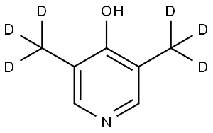 3,5-bis(methyl-d3)pyridin-4-ol Struktur