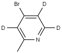 4-bromo-2-methylpyridine-3,5,6-d3 Struktur