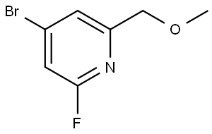 4-bromo-2-fluoro-6-(methoxymethyl)pyridine Struktur