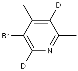 5-bromo-2,4-dimethylpyridine-3,6-d2 Struktur