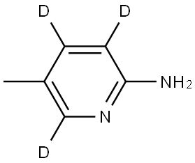 5-methylpyridin-3,4,6-d3-2-amine Struktur