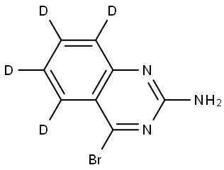 4-bromoquinazolin-5,6,7,8-d4-2-amine Struktur