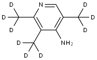 2,3,5-tris(methyl-d3)pyridin-4-amine Struktur