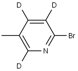 2-bromo-5-methylpyridine-3,4,6-d3 Struktur