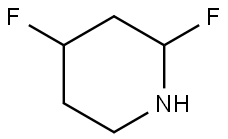 Piperidine, 2,4-difluoro- Struktur