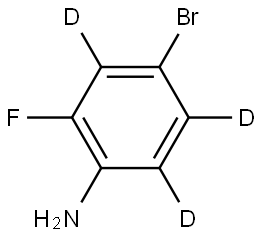 4-bromo-2-fluorobenzen-3,5,6-d3-amine Struktur