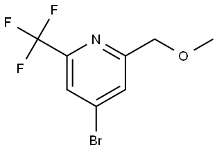 4-bromo-2-(methoxymethyl)-6-(trifluoromethyl)pyridine Struktur