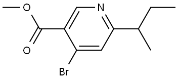 methyl 4-bromo-6-(sec-butyl)nicotinate Struktur