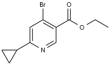 ethyl 4-bromo-6-cyclopropylnicotinate Struktur