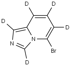 5-bromoimidazo[1,5-a]pyridine-1,3,6,7,8-d5 Struktur