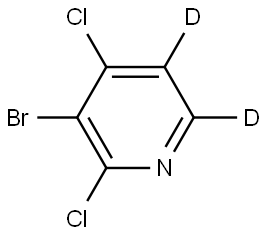 3-bromo-2,4-dichloropyridine-5,6-d2 Struktur