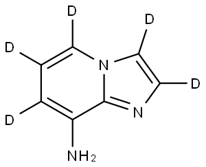 imidazo[1,2-a]pyridin-d5-8-amine Struktur