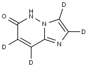 imidazo[1,2-b]pyridazin-6(5H)-one-2,3,7,8-d4 Struktur