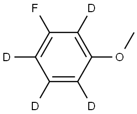 1-fluoro-3-methoxybenzene-2,4,5,6-d4 Struktur