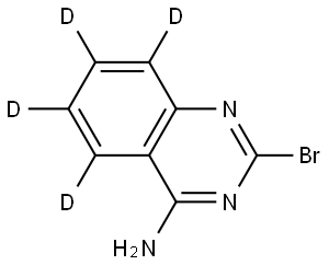 2-bromoquinazolin-5,6,7,8-d4-4-amine Struktur