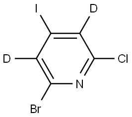 2-bromo-6-chloro-4-iodopyridine-3,5-d2 Struktur