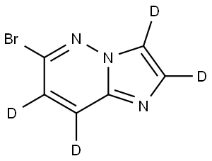 6-bromoimidazo[1,2-b]pyridazine-2,3,7,8-d4 Struktur