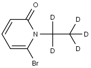 6-bromo-1-(ethyl-d5)pyridin-2(1H)-one Struktur