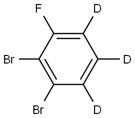 1,2-dibromo-3-fluorobenzene-4,5,6-d3 Struktur