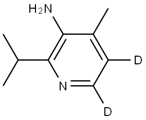 2-isopropyl-4-methylpyridin-5,6-d2-3-amine Struktur