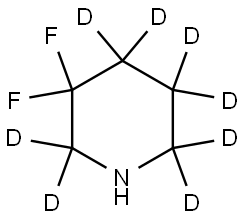 3,3-difluoropiperidine-2,2,4,4,5,5,6,6-d8 Struktur