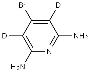 4-bromopyridine-3,5-d2-2,6-diamine Struktur