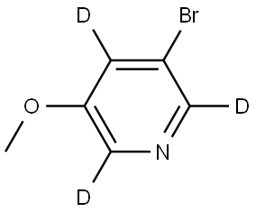 3-bromo-5-methoxypyridine-2,4,6-d3 Struktur