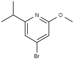 4-bromo-2-isopropyl-6-methoxypyridine Struktur