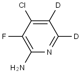 4-chloro-3-fluoropyridin-5,6-d2-2-amine Struktur