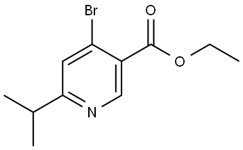 ethyl 4-bromo-6-isopropylnicotinate Struktur