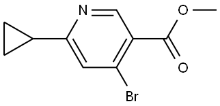 methyl 4-bromo-6-cyclopropylnicotinate Struktur