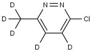 3-chloro-6-(methyl-d3)pyridazine-4,5-d2 Struktur