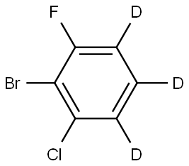 2-bromo-1-chloro-3-fluorobenzene-4,5,6-d3 Struktur