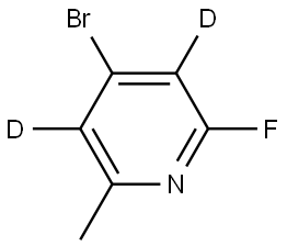 4-bromo-2-fluoro-6-methylpyridine-3,5-d2 Struktur