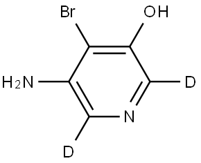 5-amino-4-bromopyridin-2,6-d2-3-ol Structure