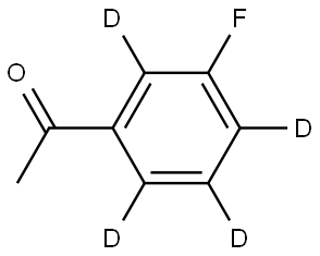 1-(3-fluorophenyl-2,4,5,6-d4)ethan-1-one Struktur