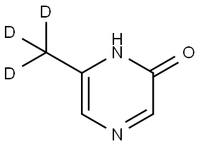 6-(methyl-d3)pyrazin-2(1H)-one Struktur