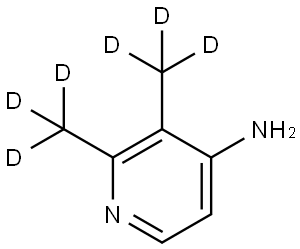 2,3-bis(methyl-d3)pyridin-4-amine Struktur