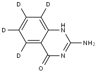 2-aminoquinazolin-4(3H)-one-5,6,7,8-d4 Struktur