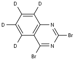 2,4-dibromoquinazoline-5,6,7,8-d4 Struktur