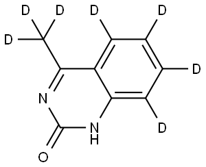 4-(methyl-d3)quinazolin-2(3H)-one-5,6,7,8-d4 Struktur