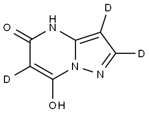 pyrazolo[1,5-a]pyrimidine-d3-5,7-diol Struktur