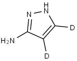 1H-pyrazol-4,5-d2-3-amine Struktur