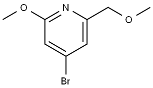 4-bromo-2-methoxy-6-(methoxymethyl)pyridine Struktur