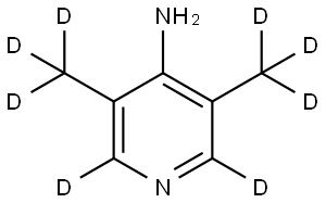 3,5-bis(methyl-d3)pyridin-2,6-d2-4-amine Struktur