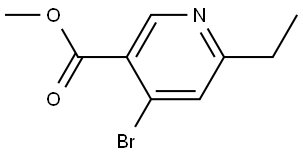 methyl 4-bromo-6-ethylnicotinate Struktur