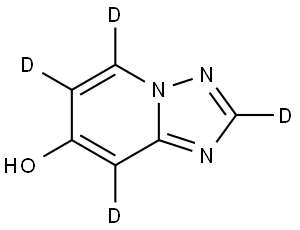 1,2,4]triazolo[1,5-a]pyridin-d4-7-ol Struktur