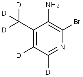 2-bromo-4-(methyl-d3)pyridin-5,6-d2-3-amine Struktur