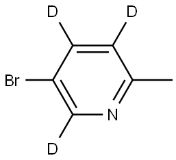 5-bromo-2-methylpyridine-3,4,6-d3 Struktur